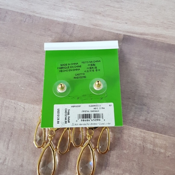 Kate Spade Gold and Crystal Chandelier Earrings - Picture 8 of 8